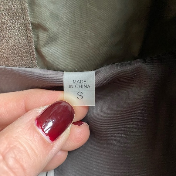 SAM Real Sheared Rabbit Fur Vest with Real Racoon Fur Collar Size Small - Picture 6 of 10